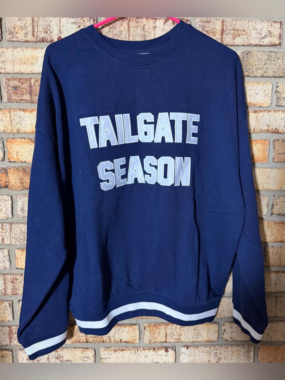 Beach Riot blue Tailgate Season sweatshirt S NWOT